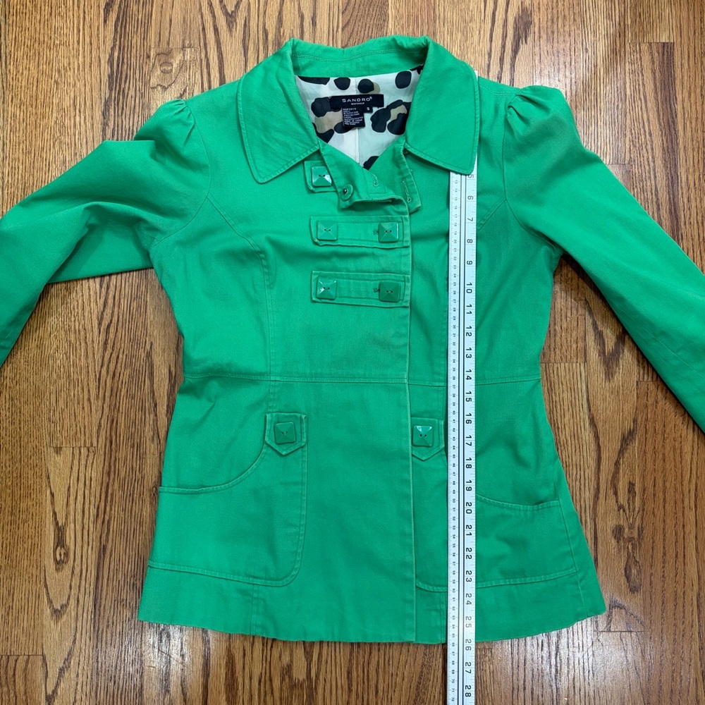 Sandro Sportswear Women's Double Breasted Long Sleeve Collared Blazer - Picture 7 of 9